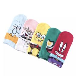 KIT COM 5 PARES DE MEIA BOB ESPONJA