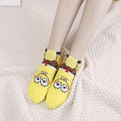 KIT COM 5 PARES DE MEIA BOB ESPONJA