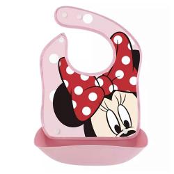 BABADOR DE SILICONE COM PEGA MIGALHAS MINNIE