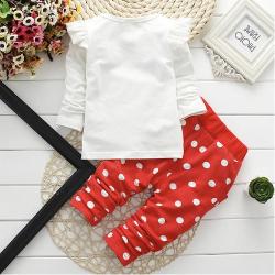 CONJUNTO PERSONAGEM MINNIE CAMISETA MANGA COMPRIDA E CALA 